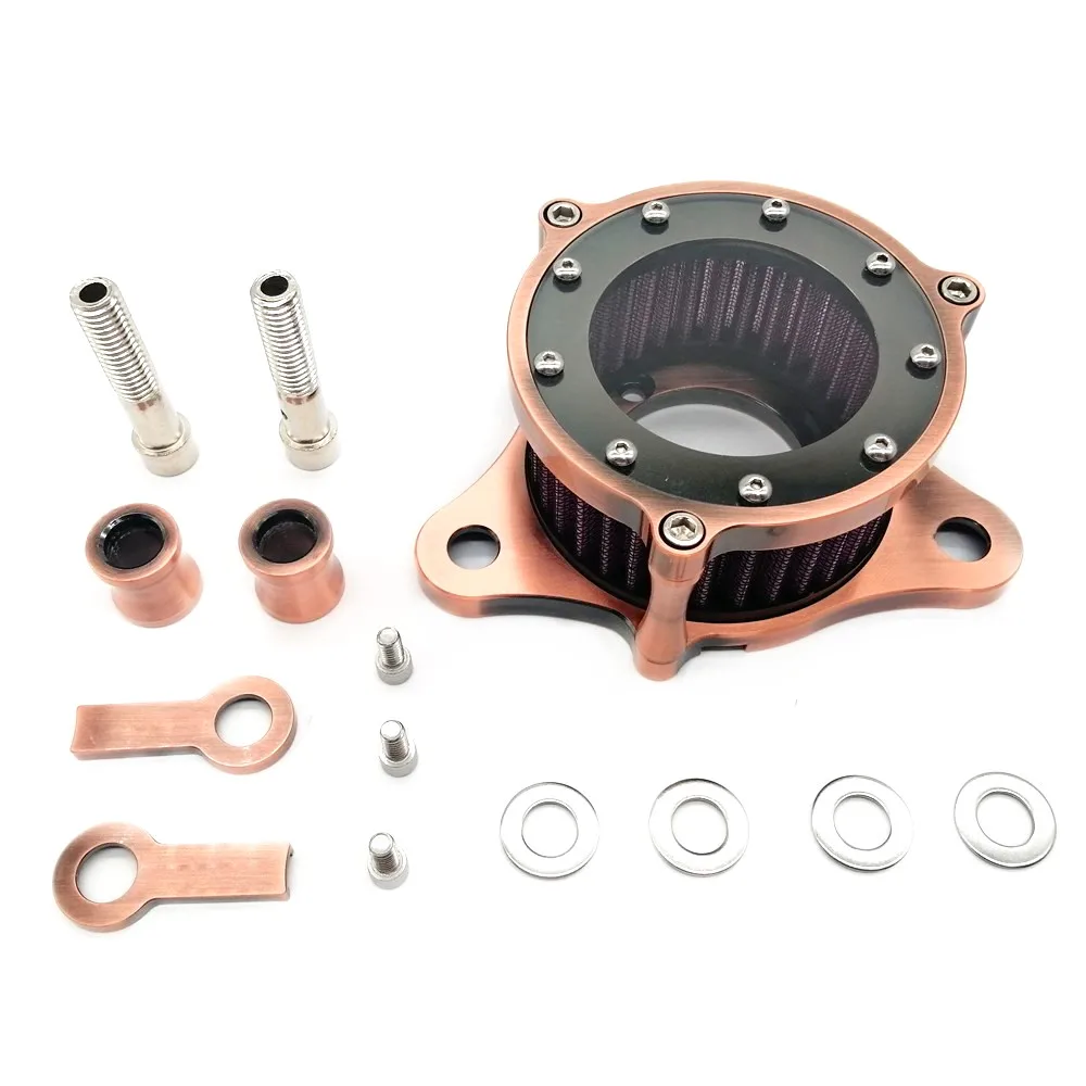 Абсолютно новая мотоциклетная система воздухоочистителя алюминиевая фильтров