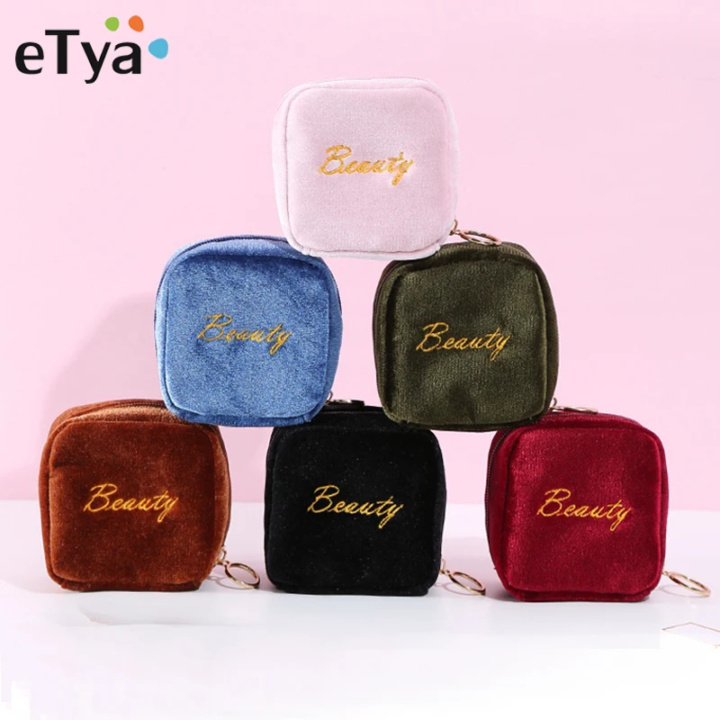 

eTya Fashion Small Cosmetic Bag Women Girls Makeup Bag Pouch Cute Mini Travel Organizer Lipstick Case Portable Toiletry Bag