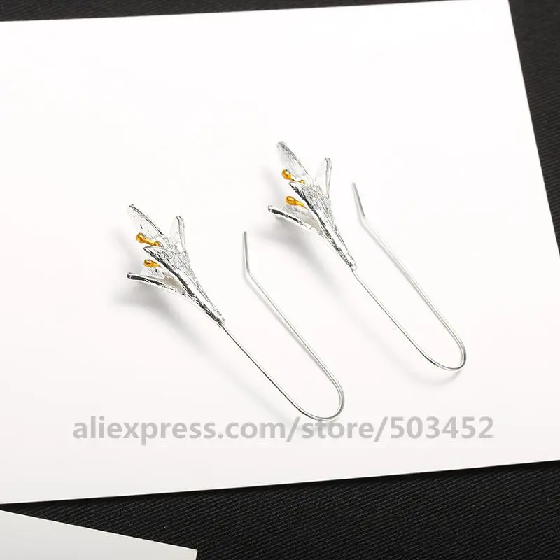 120 парт/Лот заводская цена модные серьги с крючком новый стиль висячие цветочные