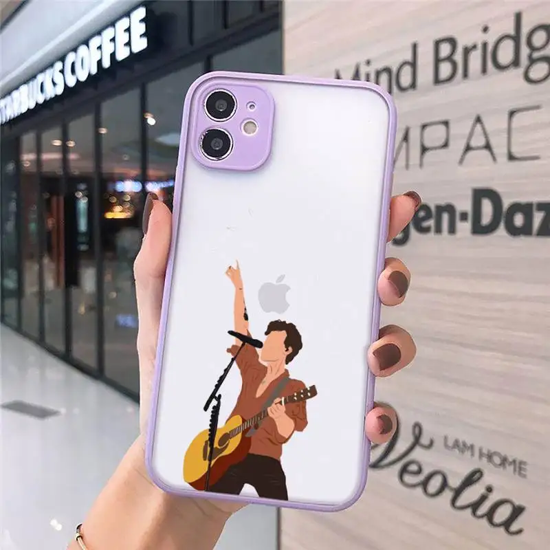 

HARRY STYLES Watermelon art funny Phone Cases Matte Transparent for iPhone 7 8 11 12 s mini pro X XS XR MAX Plus cover funda