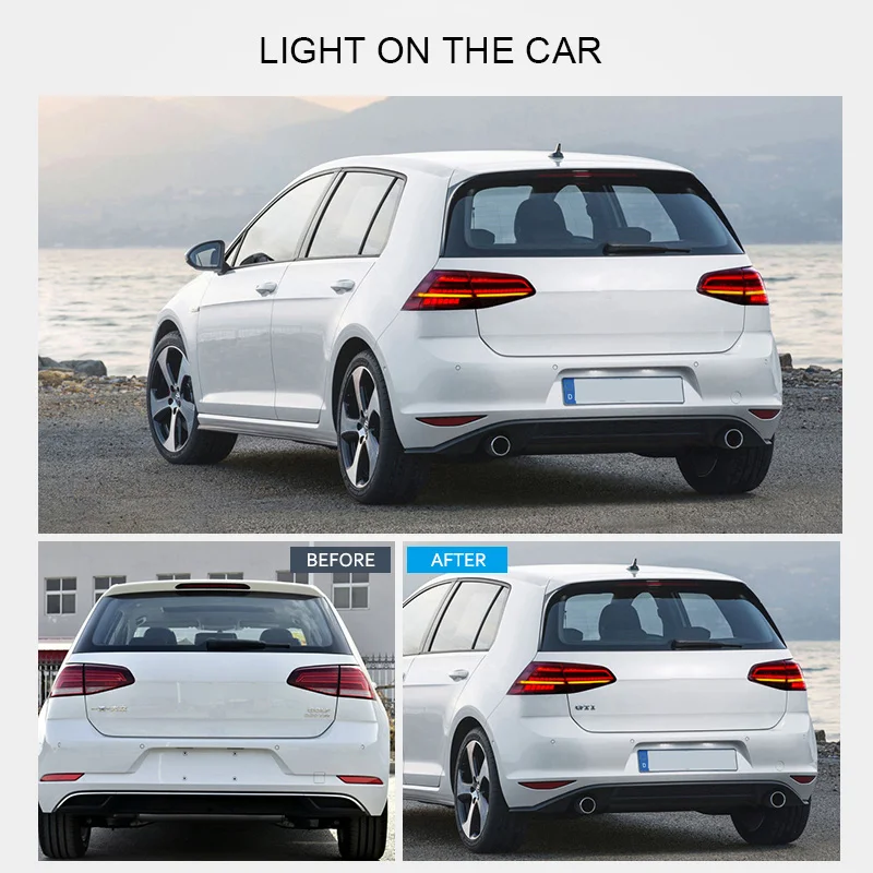 Светодиодный задний фонарь для Volkswagen Golf 7 Golf7.5 MK7 MK7.5 2013 2014 2015 2016 2017 2018|Фара авто в