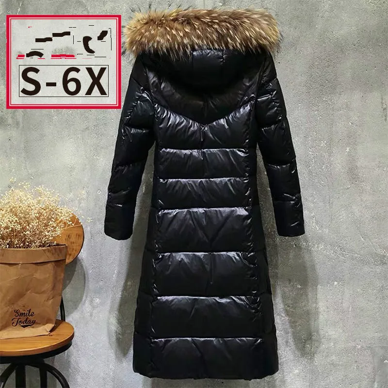 

2021 женская зимняя куртка с капюшоном для Белое пуховое пальто леди с большим меховым воротником для детей хлопковая зимняя куртка женские с...