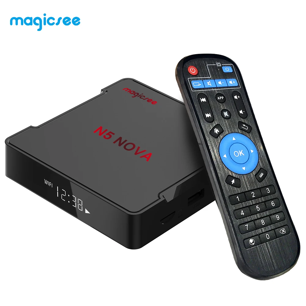ТВ приставка N5 NOVA Android 9 0 4 + 32/64 ГБ 2 4G WiFi Bluetooth|ТВ-приставки и медиаплееры| |