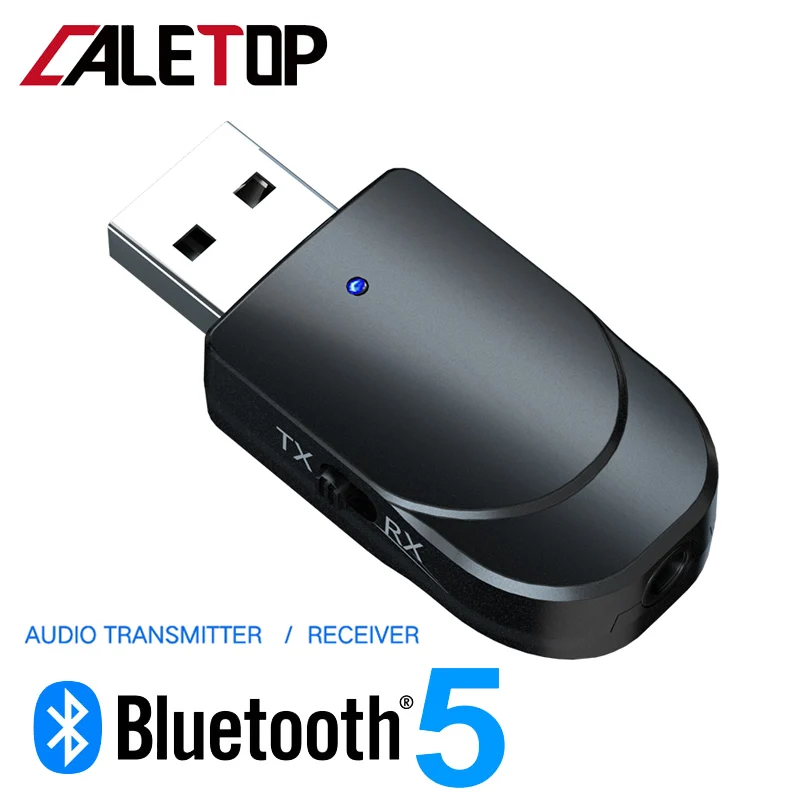 Bluetooth 5.0 Receiver Transmitter Adapter 2 in 1 Wireless 3.5mm AUX Jack Audio for TV Car Kit Speaker | Электроника