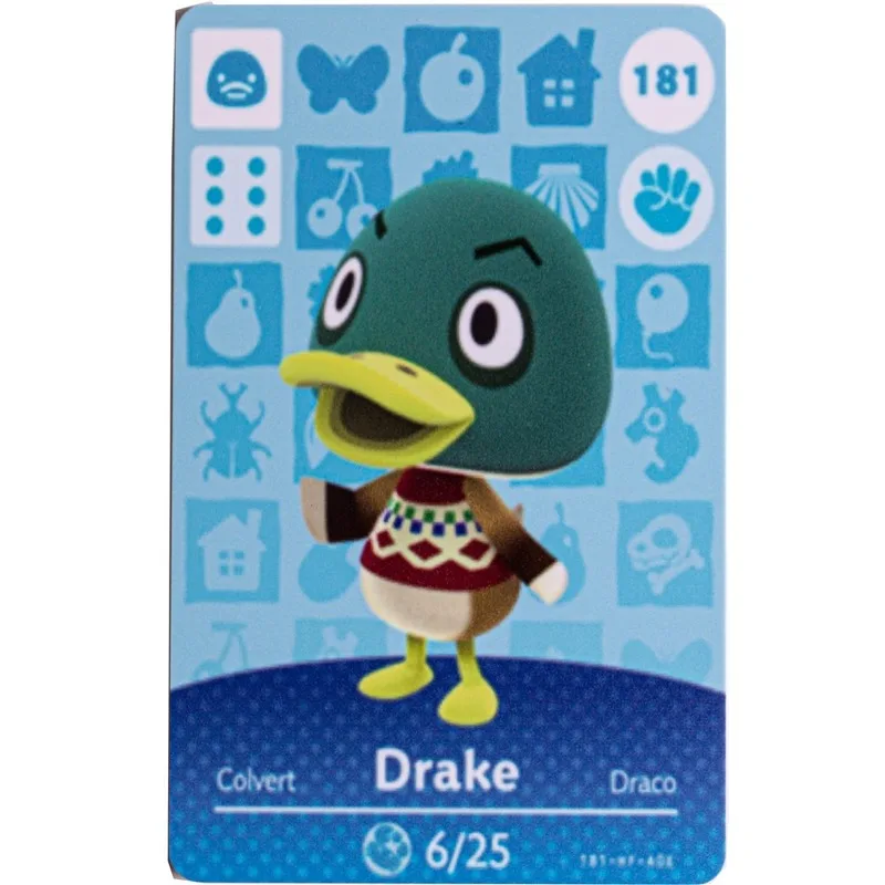 181 ~ 200 Animal Crossing New Horizons Game Amiibo Card для NS Switch 3DS Lobo Set NFC Games Cards Hot Villager Series 2 | Игрушки и