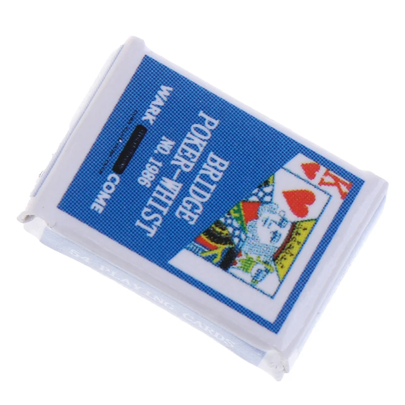 

1:12 миниатюрный игры симпатичный покер мини кукольный домик игральные карты миниатюрный для Аксессуары для кукол украшение дома