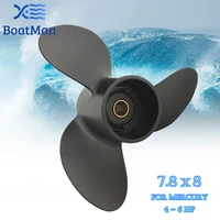 boatman%c2%ae 7 8x8 aluminum propeller for mercury outboard motor 4hp 5hp 6hp 12 tooth spline 48 812950a02 boat parts accessories