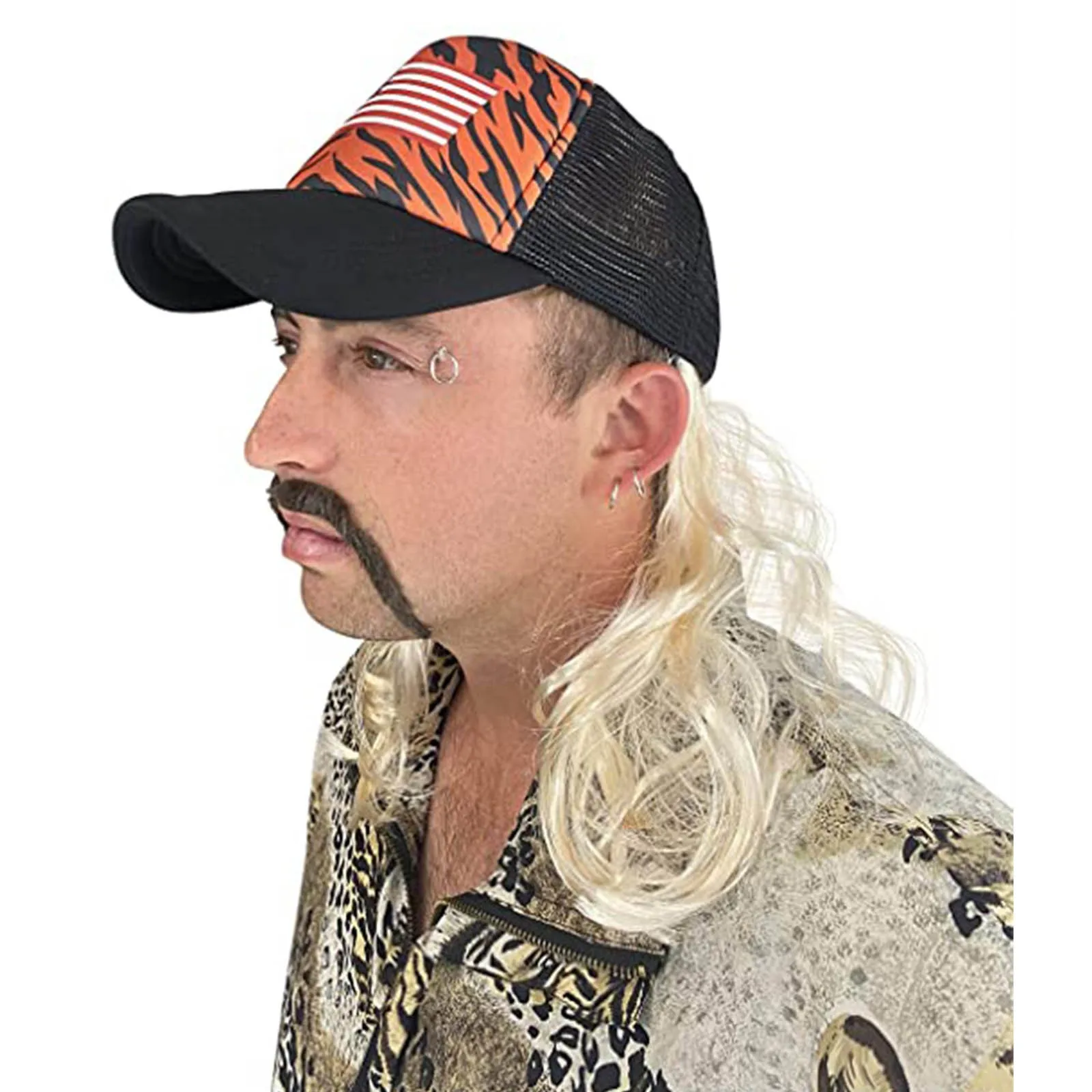 Набор для костюма тигровый король экзотический Косплей Джо парик блонд с шляпой