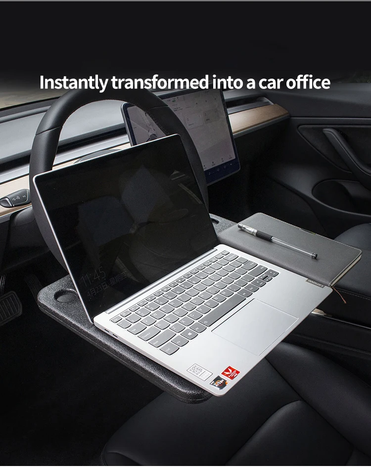 car multi function steering wheel table for tesla model3ysx laptop holder accessories rest table portable dining table free global shipping