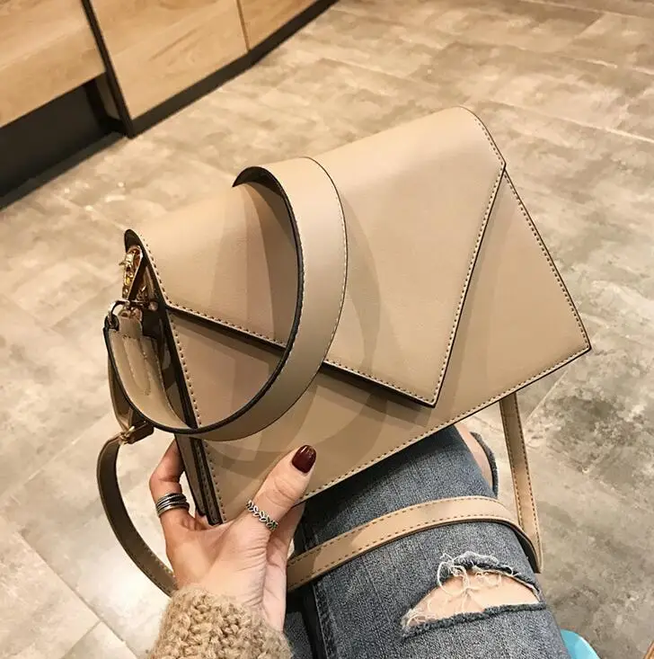 

European Fashion Casual Square bag 2020 New High quality PU Leather Women's Designer Handbag Simple Shoulder Messenger Bags