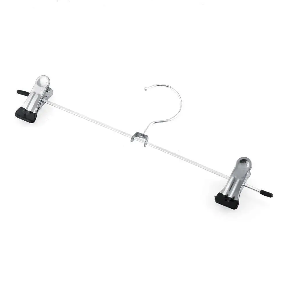 

1PC Steel Trousers Rack Clip Stand Hanger Pants Skirt For Balcony Bathroom Kid Hanger Clothes S6H6