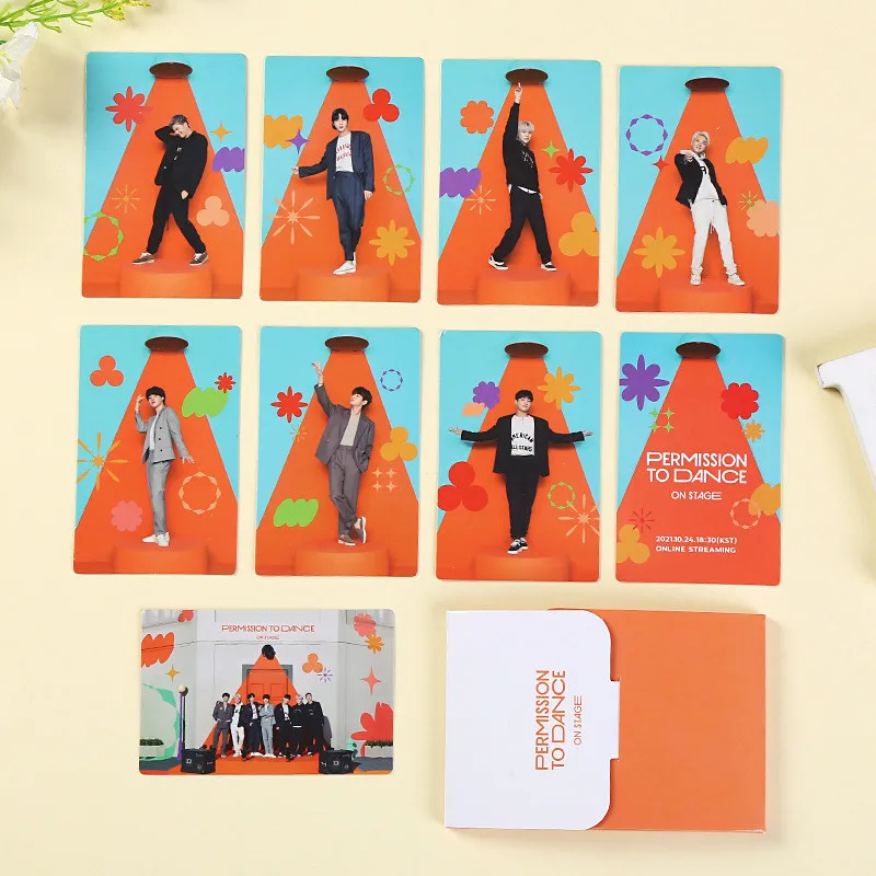kpop Bangtan Boys Permission To Dance Double Sided Photocards Postcards LOMO Cards JIMIN JIN SUGA J-HOPE Fans Collection hope collection накидка