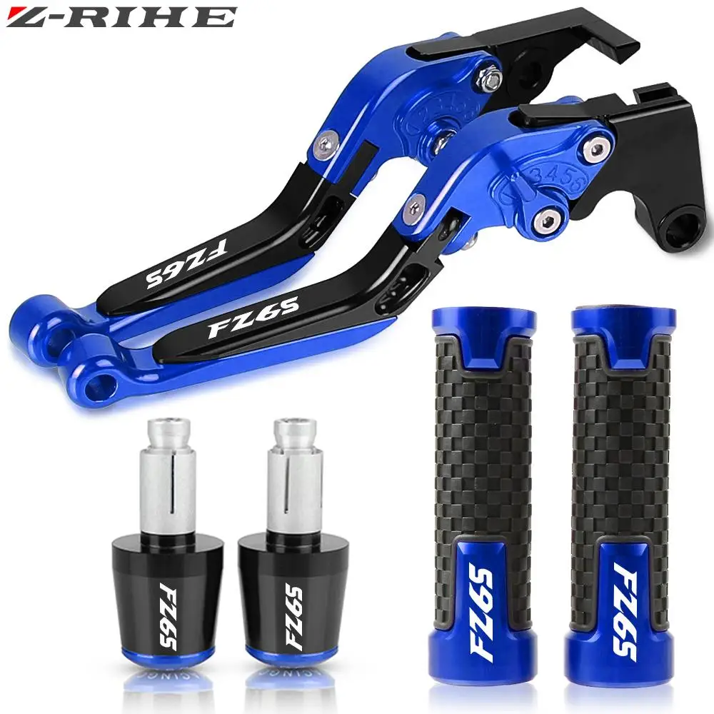 

Motorcycle Adjustable Brake Clutch Levers Handlebar Knobs Handle Grips Ends For YAMAHA FZ6S FZ6 S 1998 1999 2000 2001 2000 2003
