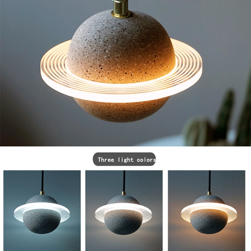 2021 New Industrial Planet Pendant Lamp For Living Room Resturant Bar Kitchen Lights Hanging Ceiling Home Decor Spotlight | Лампы и