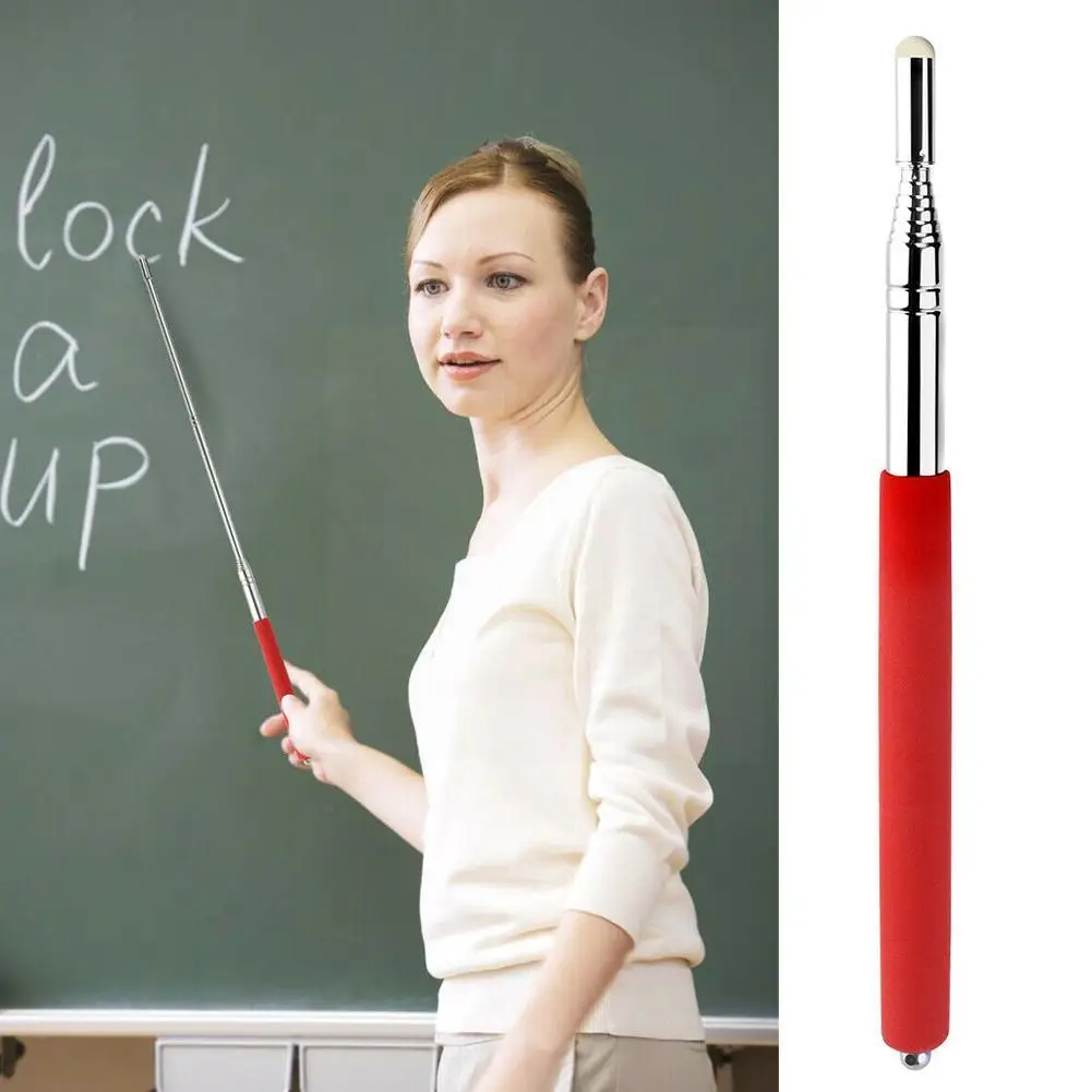 

Professional Torch Whiteboard Pen Felt Steel Telescopic Tools Educational Pen Teacher Teacher Pointer E0p3