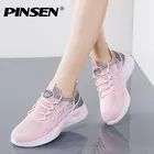 Женские сетчатые кроссовки PINSEN, дышащие, на шнуровке, повседневная обувь, 2020
