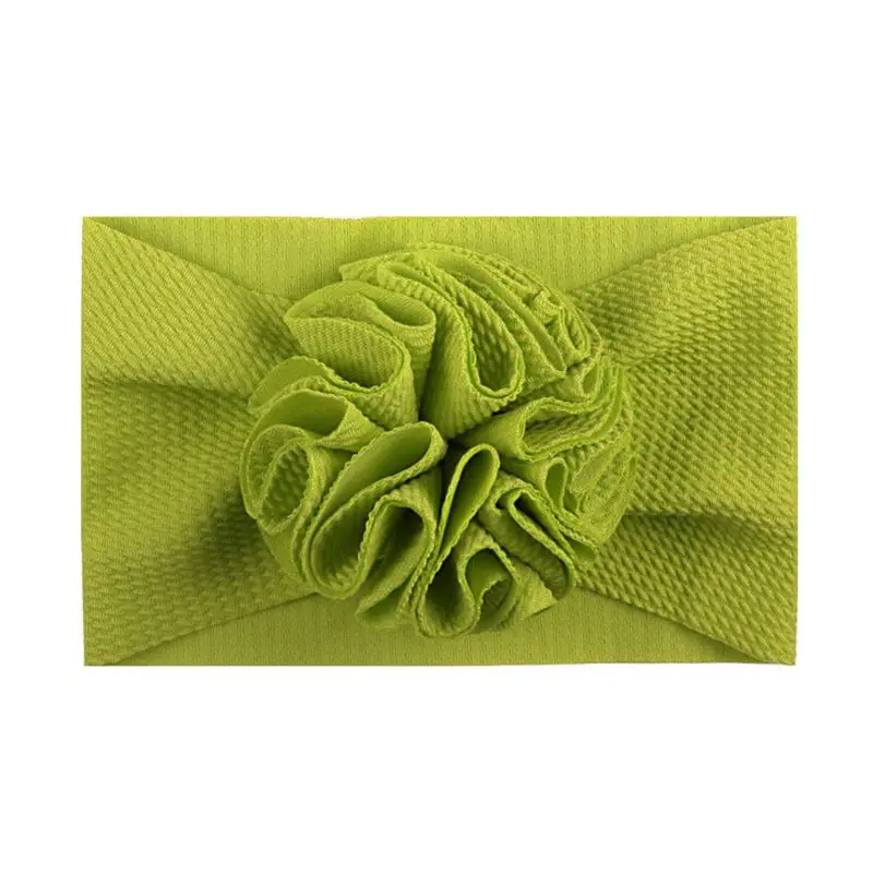 

Newborn Baby Girl Lovely Flower Headband Headwrap Elastic Wide Hair Bands Turban