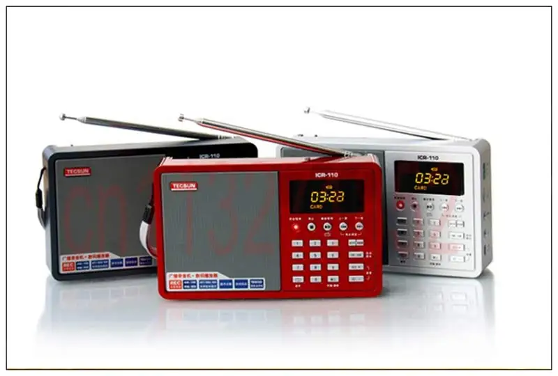 TECSUN ICR-110 FM/AM радио TF карта MP3-плеер рекордер радио FM: 64-108 МГц/AM: 520-1710 кГц FM/AM интернет портативное радио