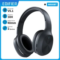 edifier w600bt wireless bluetooth headphone bluetooth 5 1 up to 30hrs playback time 40mm drivers hands free headset
