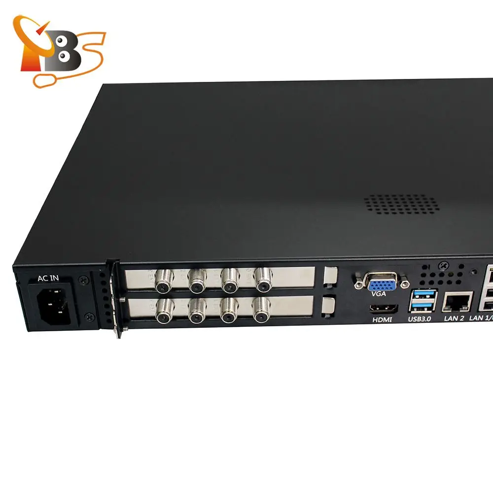TBS2951 MOI Pro AMD потоковый сервер с 4x TBS6904se DVB S2/S2X четырехъядерный тюнер Поддержка IPTV