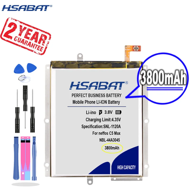 Новое поступление запасная батарея [HSABAT] 3800 мАч для neffos C5 Max TP702A B C E | Мобильные