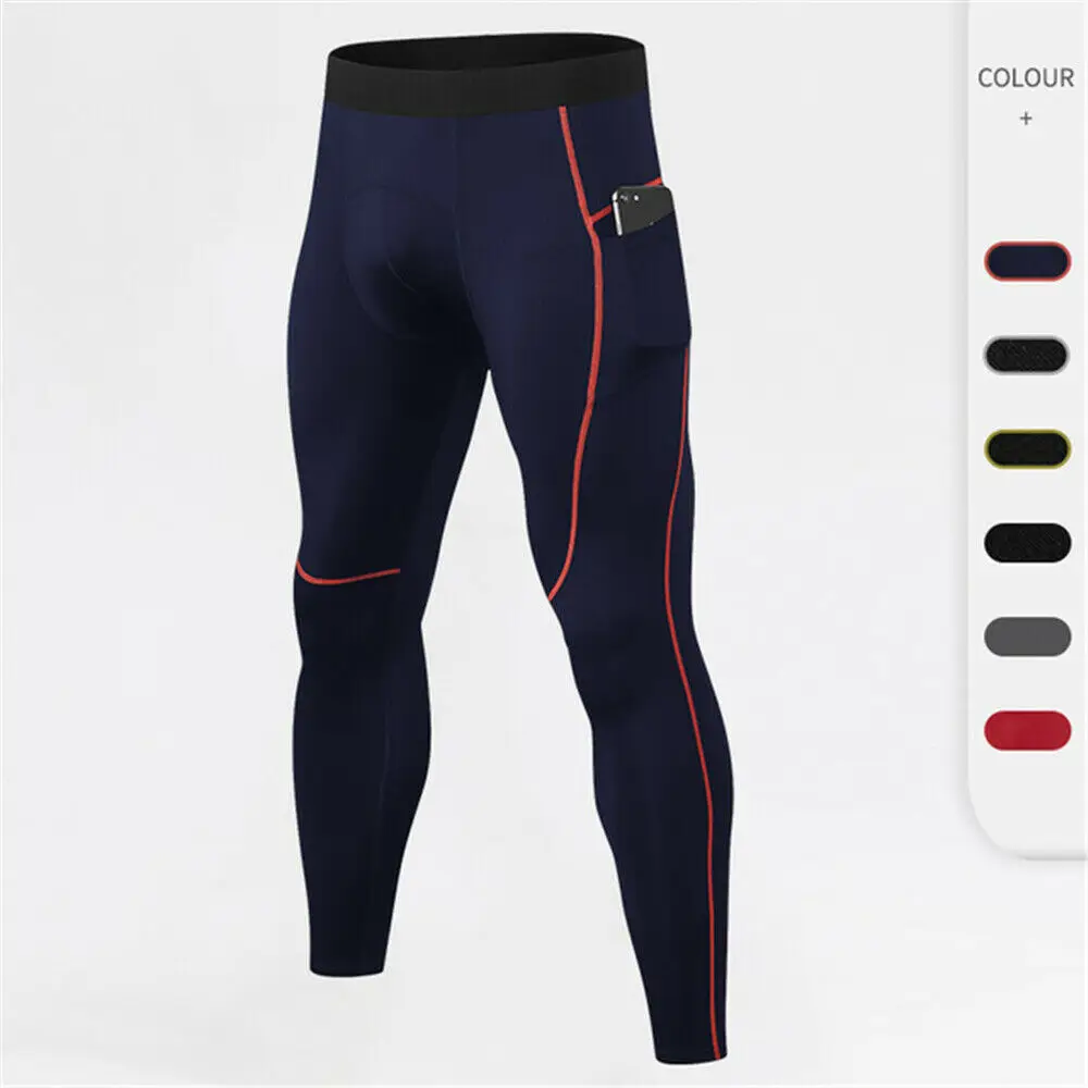 

Men's Compression Base Layer Thermal Leggings Tight Running Pants Quick Dry Jogger Sweatpants
