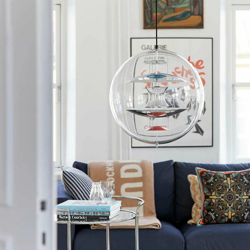 Купить Скандинавские датские подвесные светильники, дизайнерский светильник с планетами, шарами из ПВХ для кухни, освещение для отеля, виллы, гост...