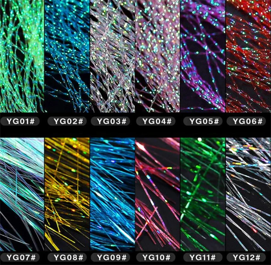 1 упаковка флуоресцентных наклеек блестящая сетчатая линейная лента