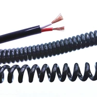 spring spiral cable 2 cores 3 4 5 6 8 9 10 12 14 cores 0 2mm 0 3mm 0 5mm 1 0mm 2 0mm can stretch the wire shrink cable