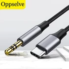 Аудиокабель-адаптер Oppselve с USB C на AUX-наушники 3,5 мм с разъемом 3,5 Для Huawei Mate 20 P30 P20 Oneplus 7 pro Xiaomi Mi 8