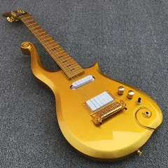 gold color guitar Prince Cloud гитара электрогитара символ спермы вставки ручной работы гитара 10 цветов для выбора - Цвет: gold color guitar