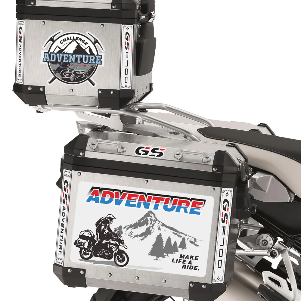 

Motorcycle Stickers Tail Top Side Luggage Aluminium Box Case Decal For BMW F700GS F700 GS ADV Adventure