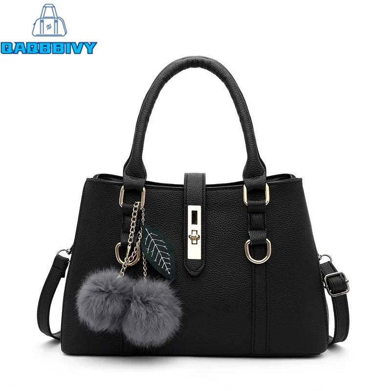 

New Fashion Women Handbags Solid PU Leather Large Capacity Travel Handbag Ladies Crossbody Bags Shoulder Tote Messenger Bag