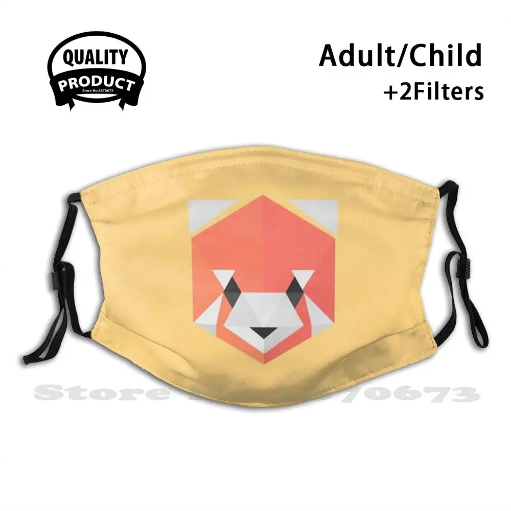 

Красная панда (желтая) с фильтром от пыли для мужчин женщин мужчин детей девочек мальчиков подростков маска для рта красная панда красное жи...