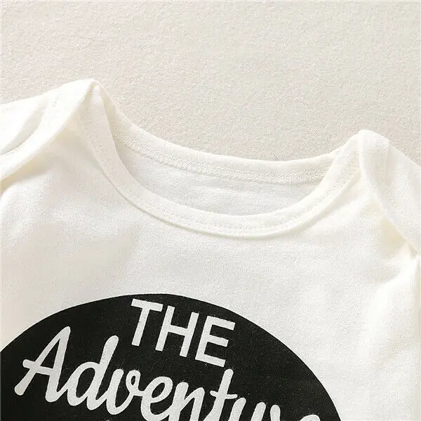 Newborn Baby Girl Boy Clothes Sets 3pcs Print Long Sleeve Romper Pants Leggings Hats Outfits Set Clothes