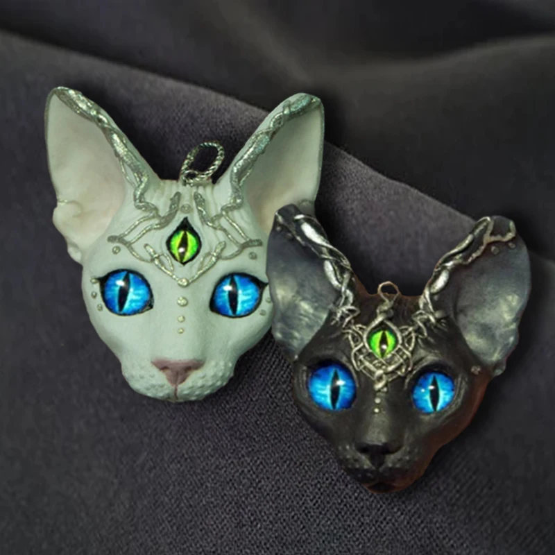 

Personality Necklace Pendant Necklace Hairless Cat Necklace Couple Necklace Fashion Jewelry Wholesale Project