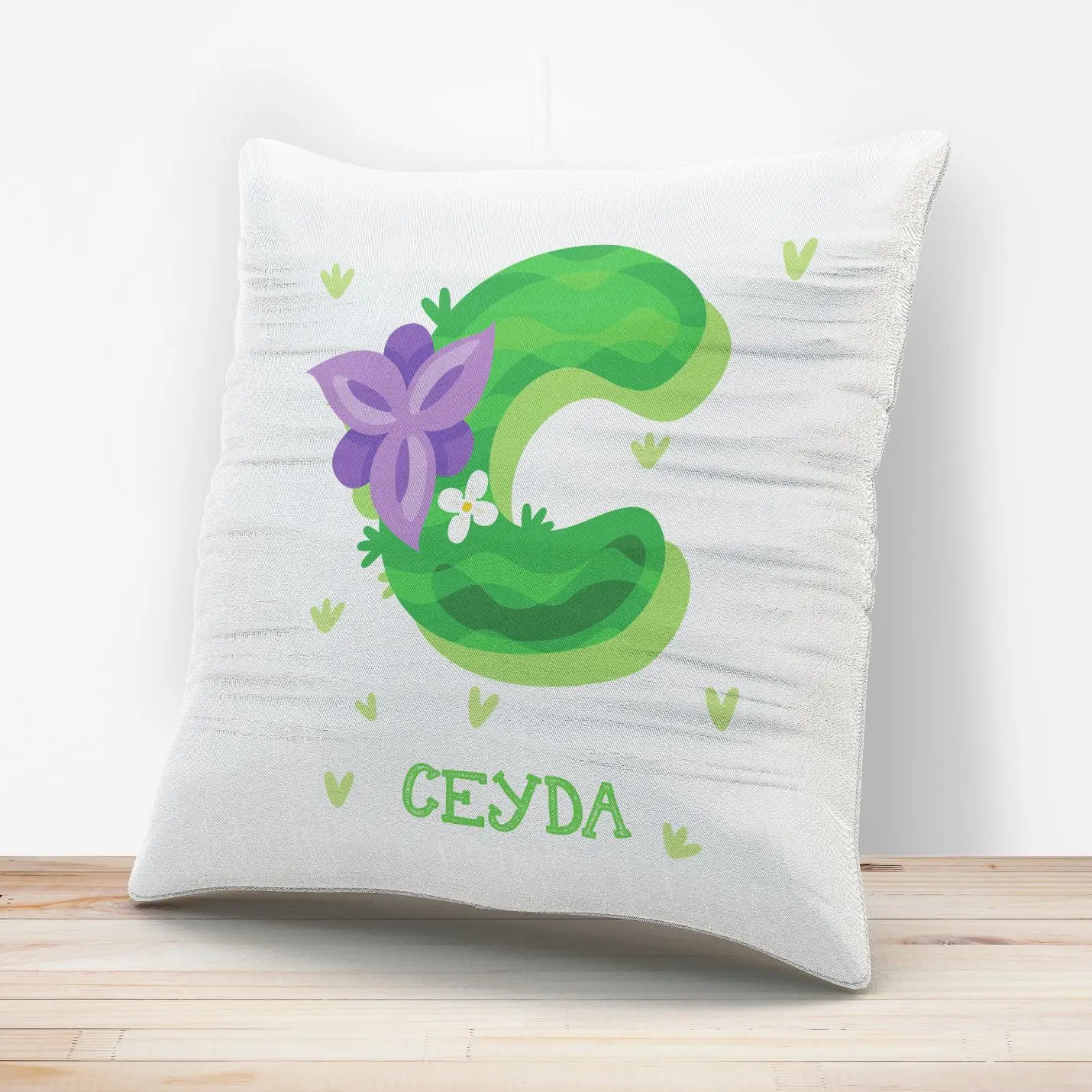 

Custom Design Name Printed Pillow Case-C