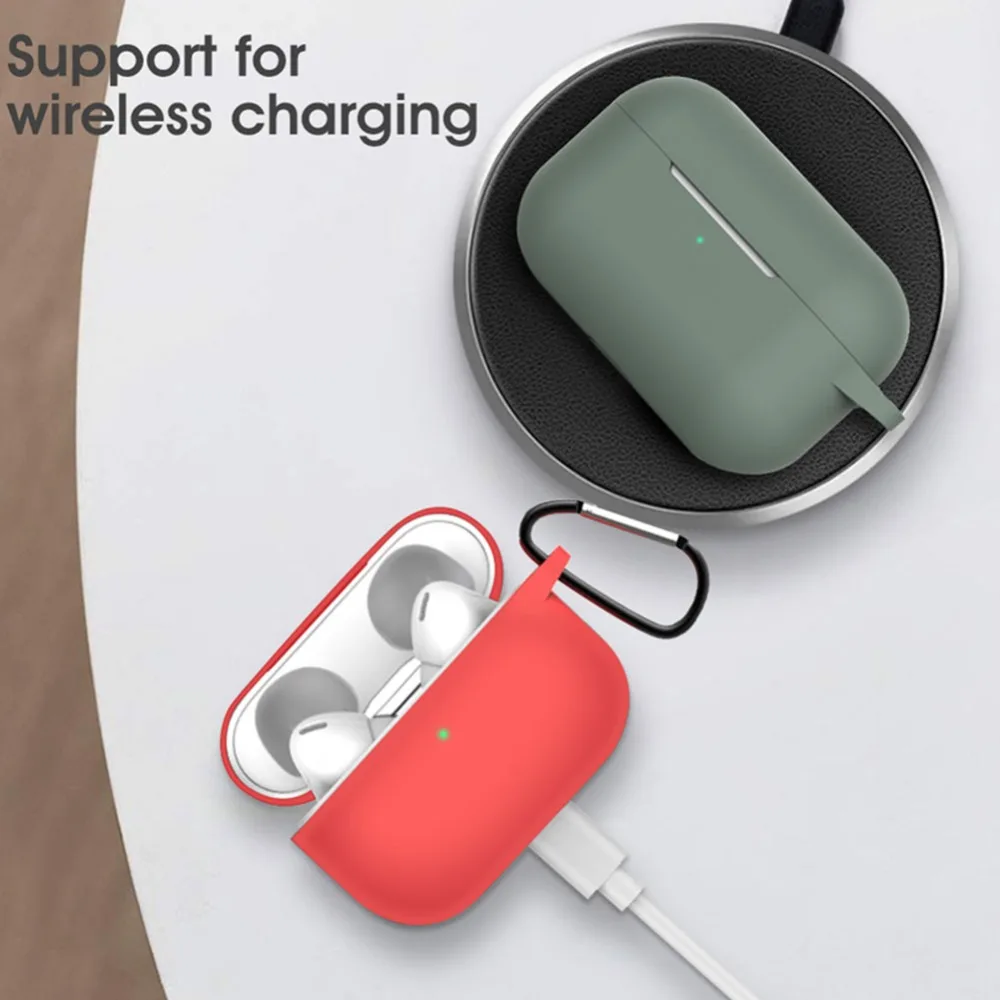 Силиконовый чехол Защитный чехол для Apple Airpods pro TWS blutooth наушники мягкий Air pods pro защитный чехол s крюк для наушников