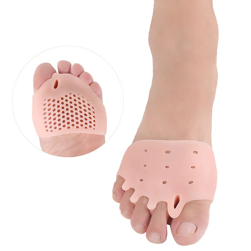 

Dropship 2pcs/1Pair Silicone Comfortable Toe Braces 5-holes Hallux Valgus Straightener Orthodontic Foot Toe Braces for Foot Care