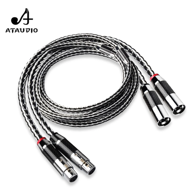 ATAUDIO новый Hi-End XLR аудио кабель штекер-гнездо xlr штекер сплиттер сбалансированный