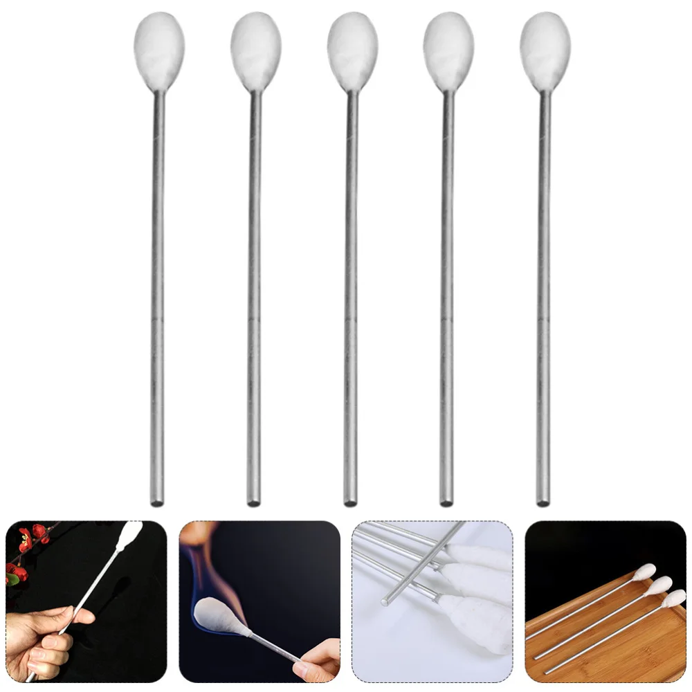

3Pcs Cotton Alloy Swabs Healing Care Cotton Swabs for Foot Bath Store (White)