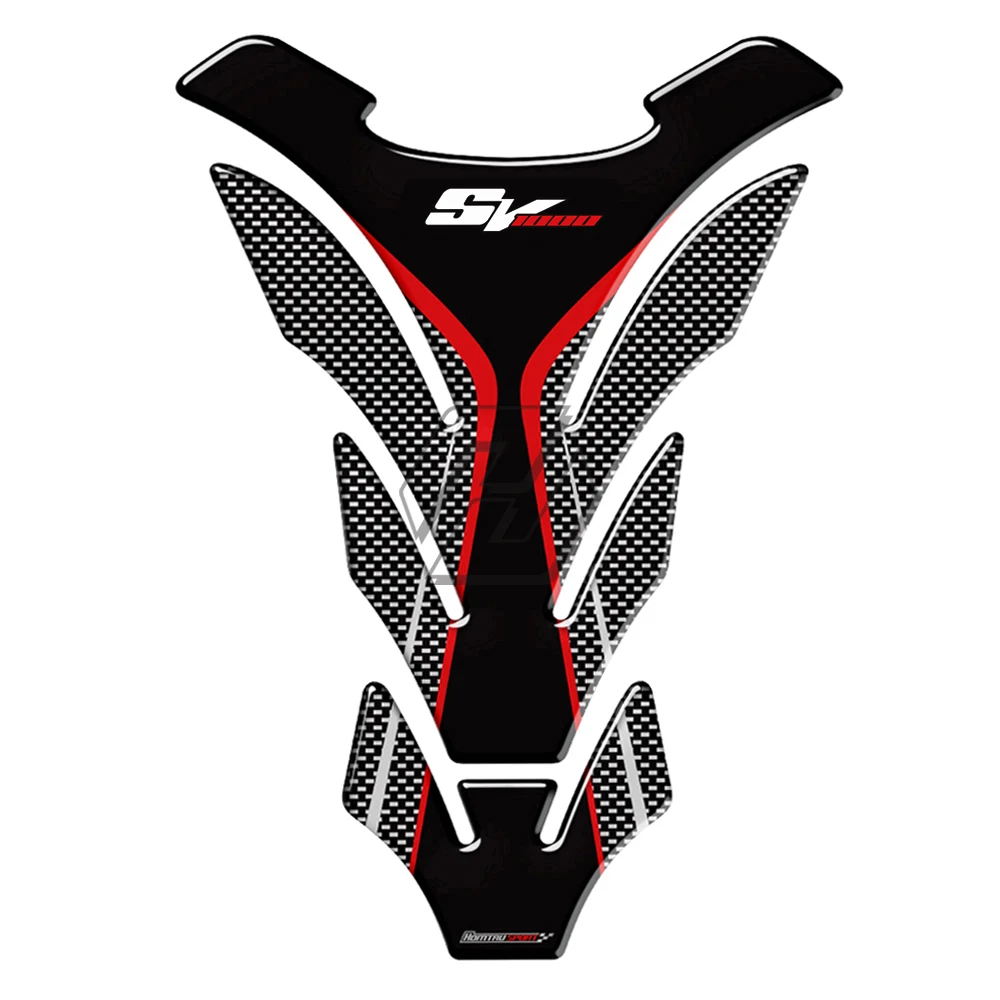 3D защитная накладка на бак мотоцикла Стикеры чехол для Suzuki SV1000 SV1000S 2003 2007|Наклейки
