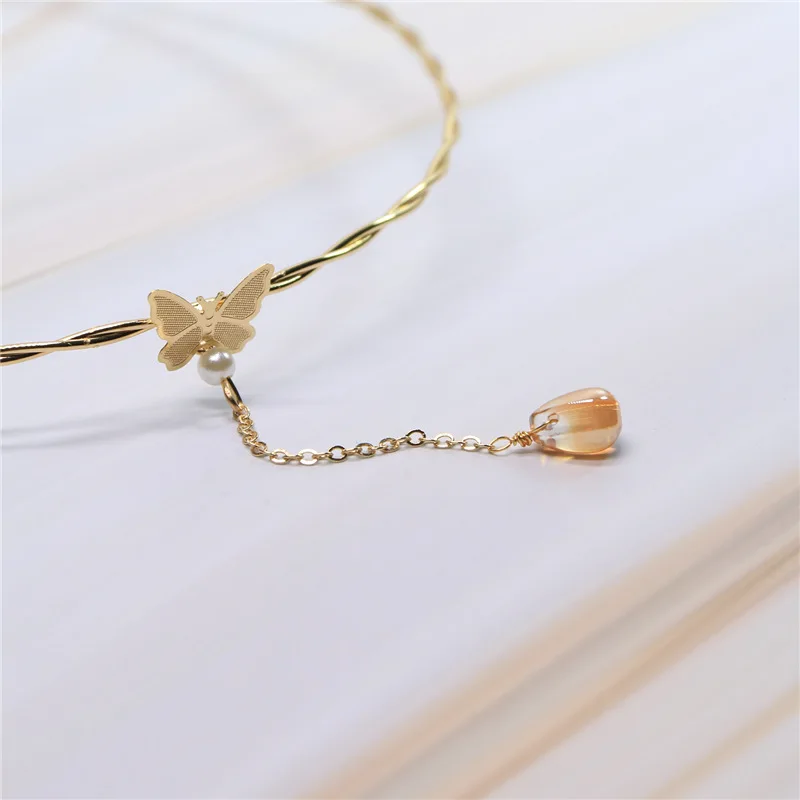 

New Fashion Necklace For Women Butterfly Ornament Korean Version Pendant Necklaces Jewelry Chains Simplicity Chokers