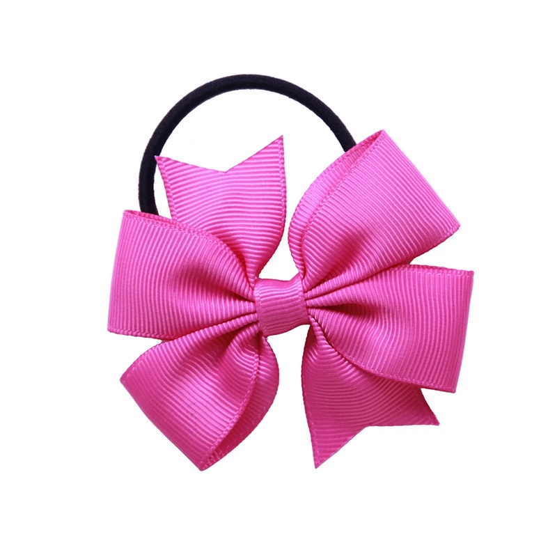 

10Pcs Boutique Ribbon Bow With Elastic Hair Bands Cute Pinwheel Hair Accessories C5AF