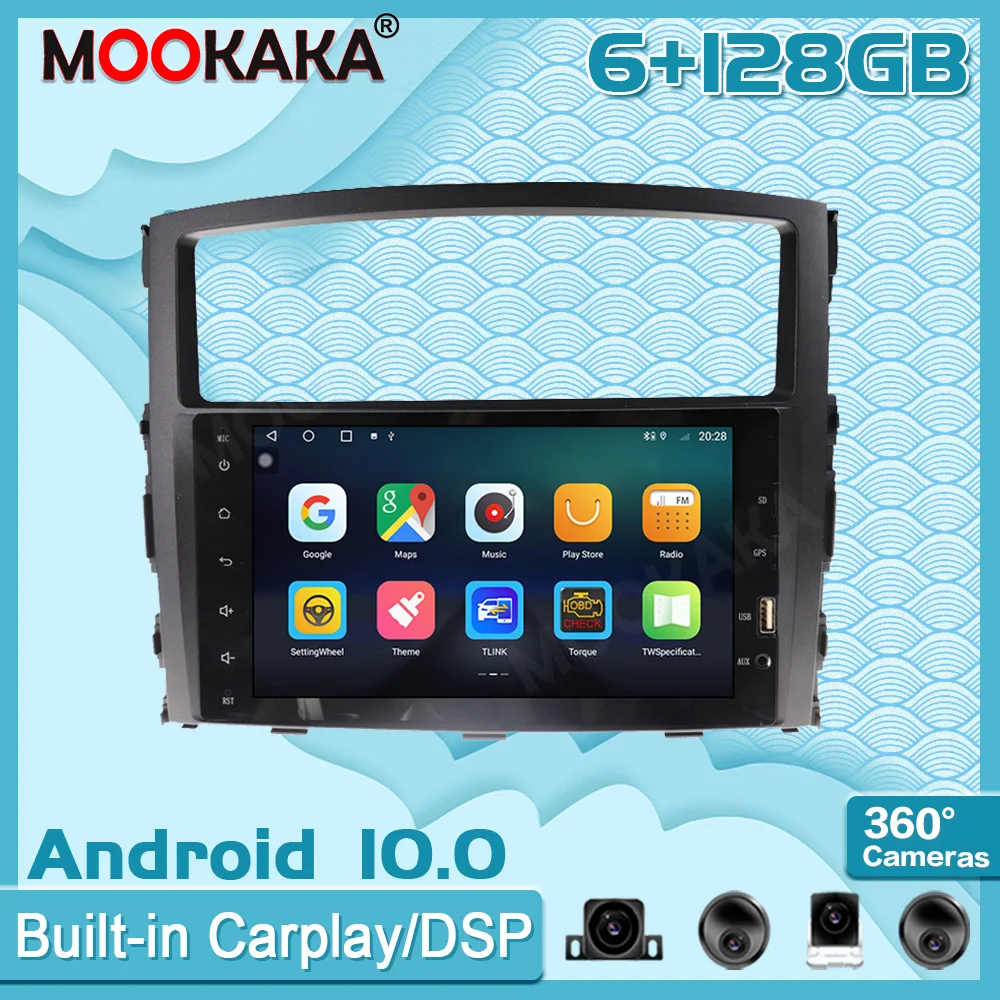 

Автомобильный мультимедийный плеер, 6 + 128 ГБ, Android 10