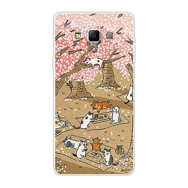 Ультра тонкий чехол для Galaxy S6 Edge Plus SM-A700F SM-J700F SM-A320F модный прозрачный чехол для телефона для J7 A3 A7 - Цвет: 18