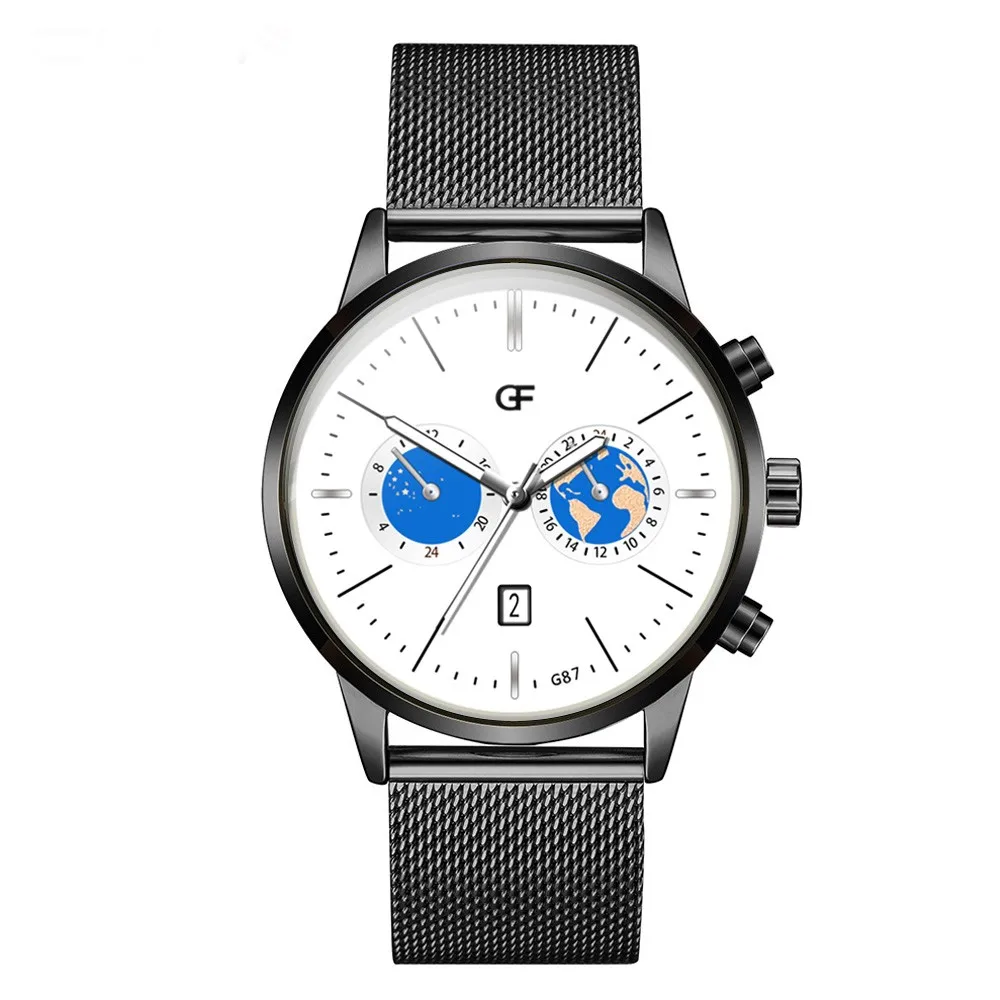 High-End Simple Calendar Men's Watch Quartz Stainless Steel reloj hombre men watch wrist montre homme 2019 gift Q4 | Наручные часы