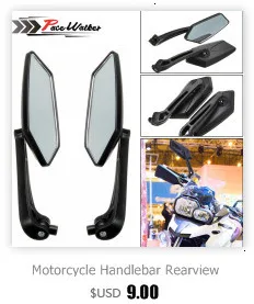 Мотоцикл черный " Круглый 7/8" Ручка Бар Конец Зеркала Кафе RACER BOBBER CLUBMAN