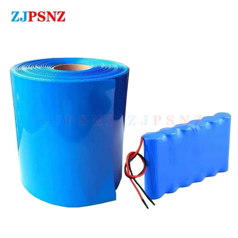 

Lithium Battery Sleeve Sheath PVC Heat Shrinkable Tube Shrink Film Of Various Sizes Shrink Blue Sheath 1M 18650 Universal