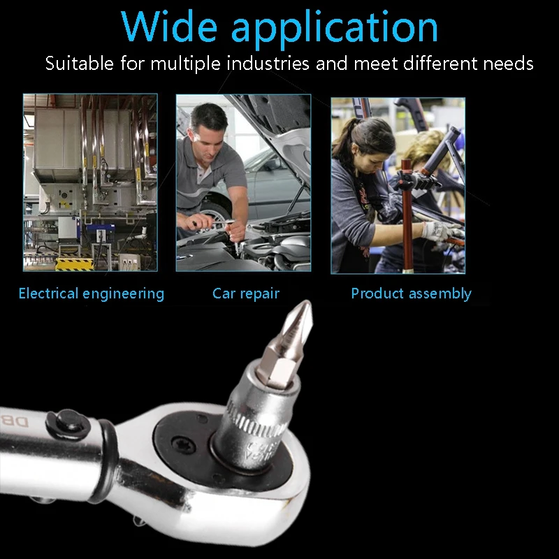 

1/4 inch 2-14Nm Adjustable Torque Wrench Bicycle Repair Tools Kit Set Tool Bike Repair Spanner Hand Tool Set